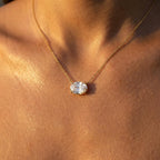 KCP Oval  Solitaire Necklace