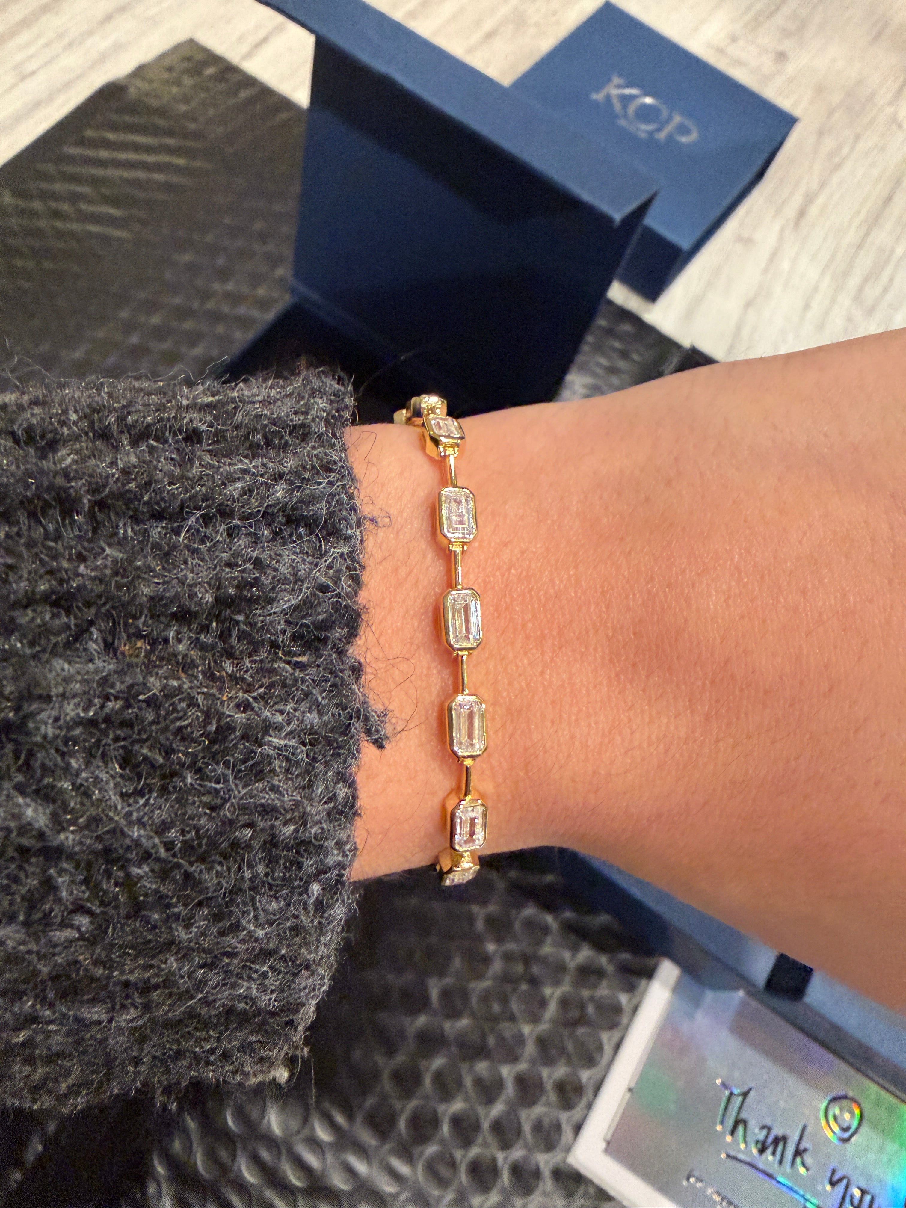 Emerald Link Tennis Bracelet