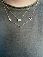 KCP Double Baguette  Pendant Necklace