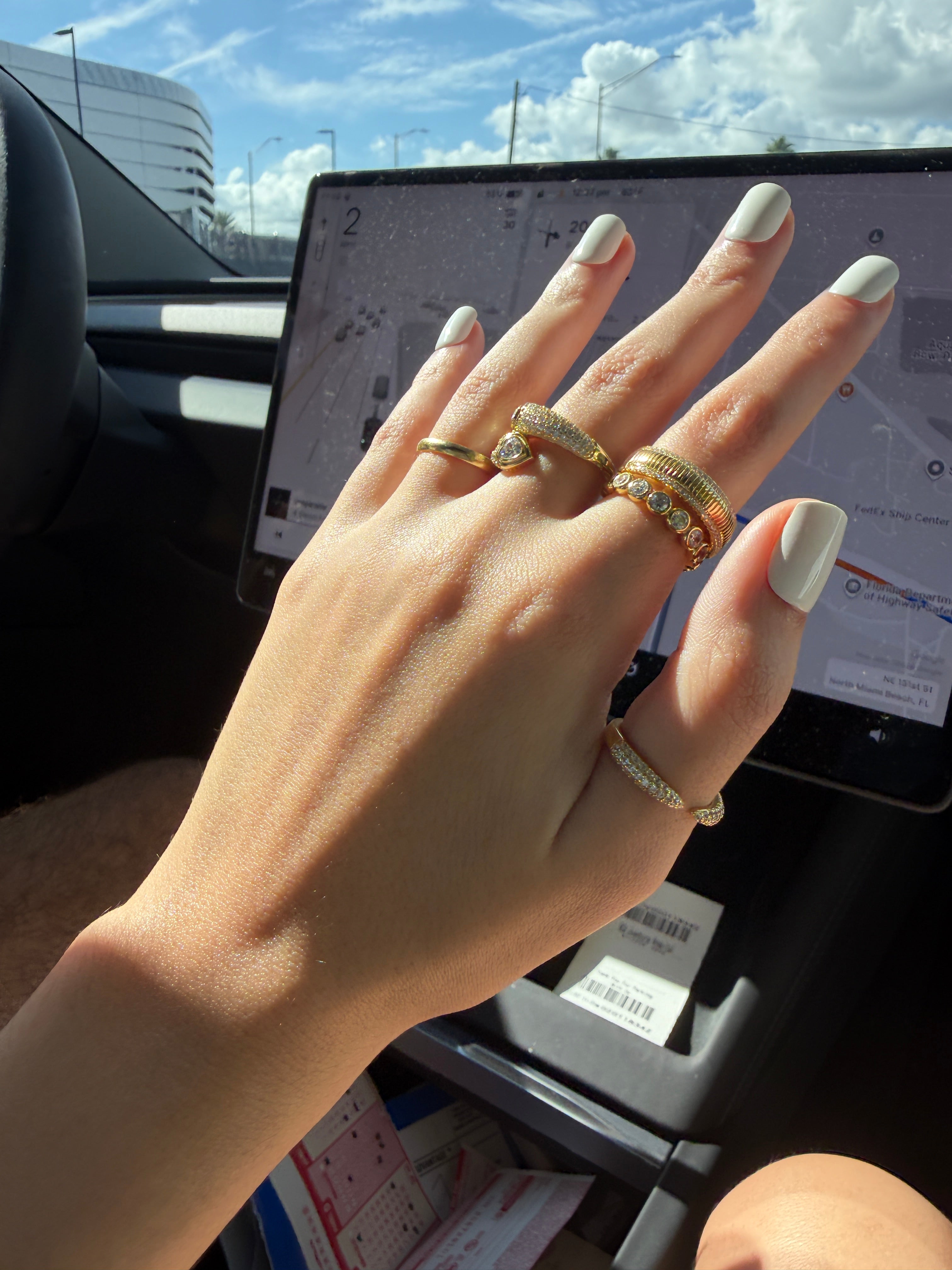 KCP Claw Pave Open Ring