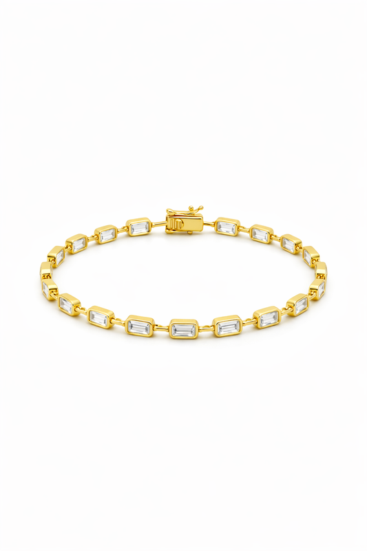 Emerald Link Tennis Bracelet