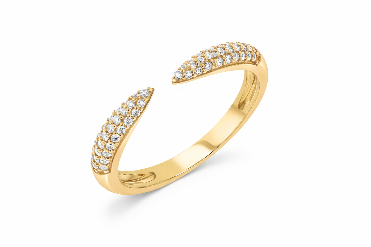 KCP Claw Pave Open Ring