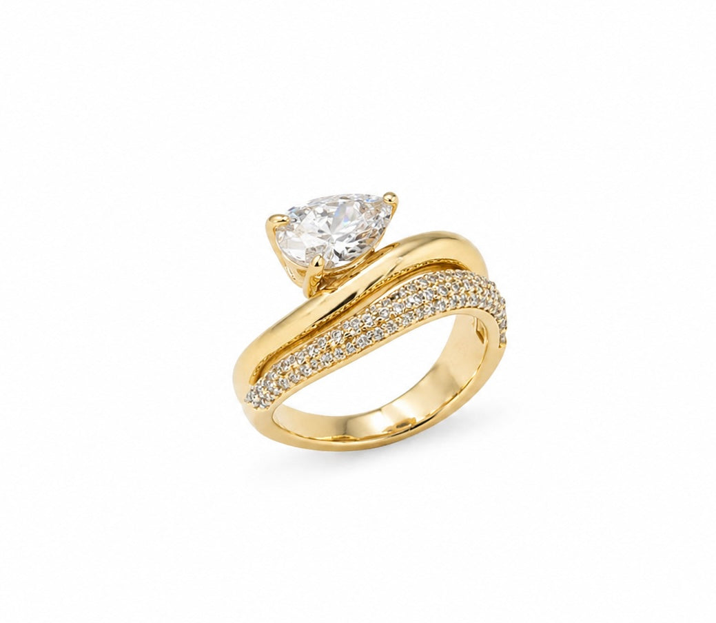 Golden Pear Luxe Ring