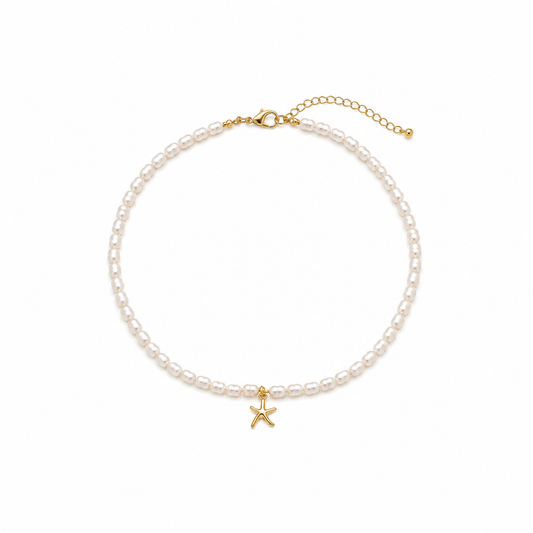 Coastal Pearl Star Necklace