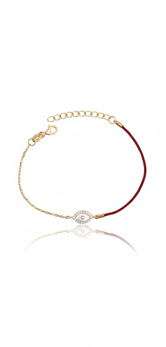 Devil Eye Statement Thread & Chain Bracelet