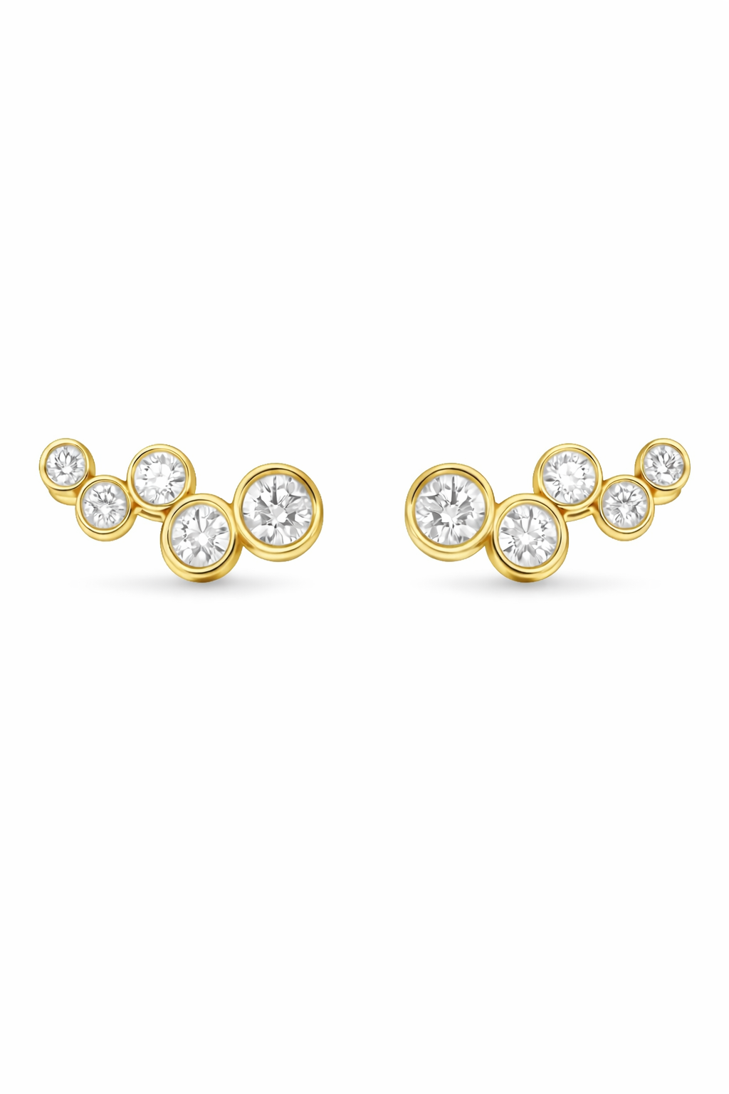 KCP Bezel Cluster Stud Earrings