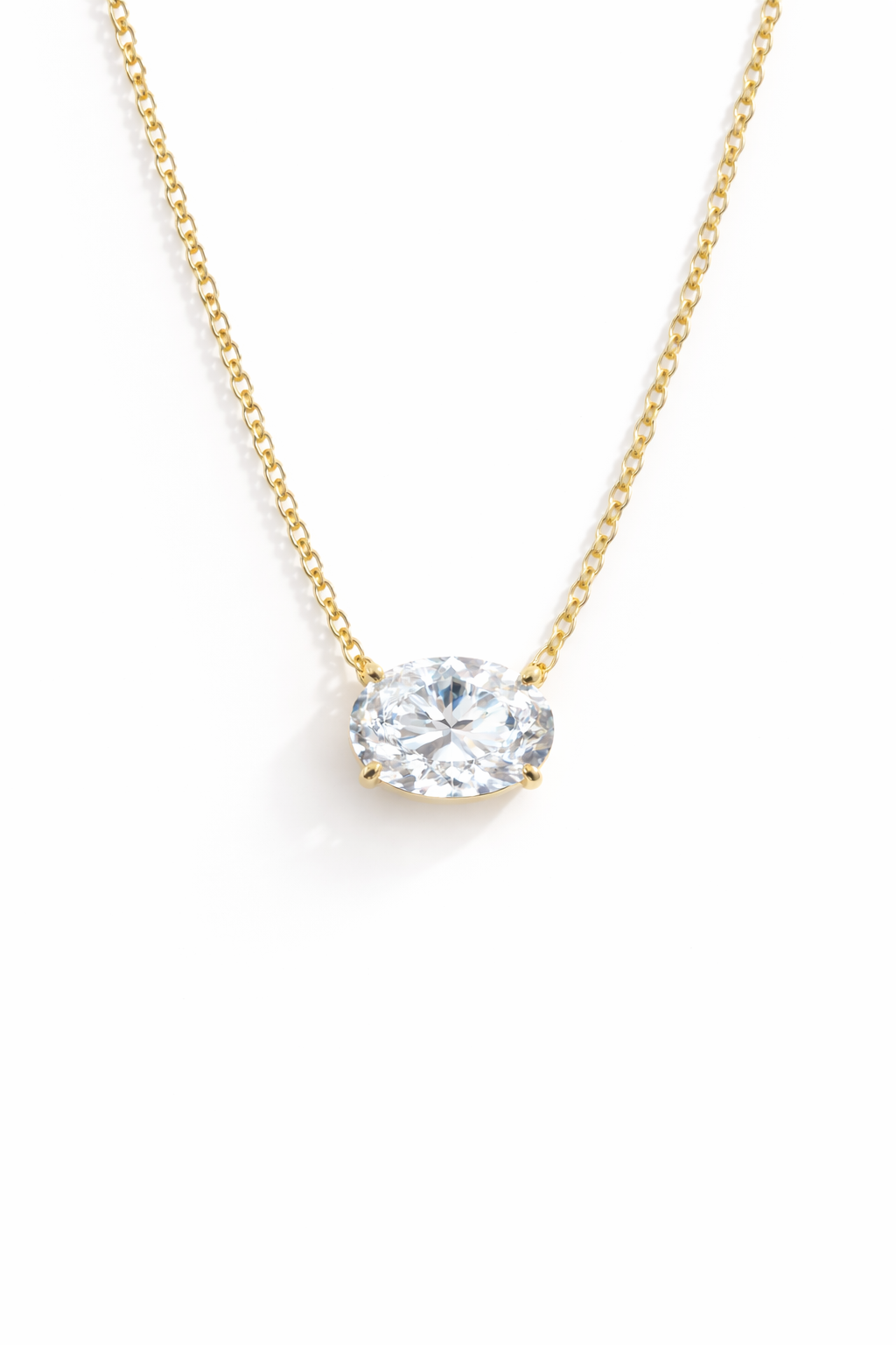 KCP Oval  Solitaire Necklace