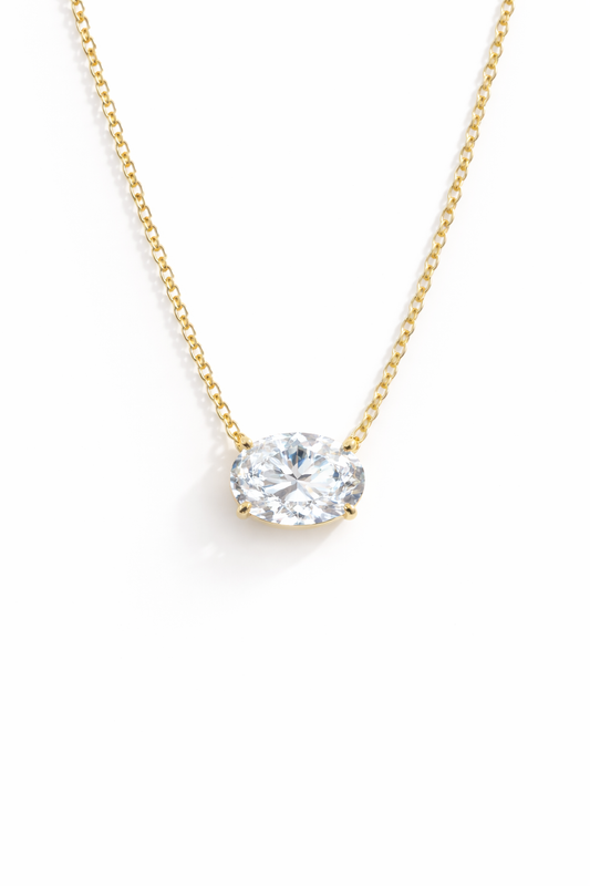 KCP Oval  Solitaire Necklace