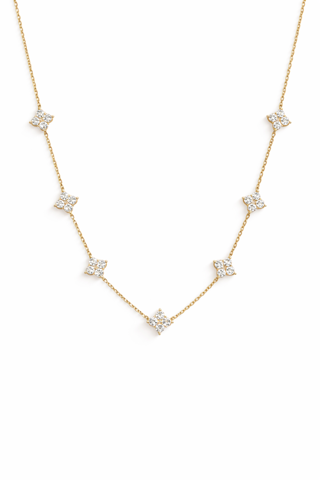 Etherea Diamond Station Necklace