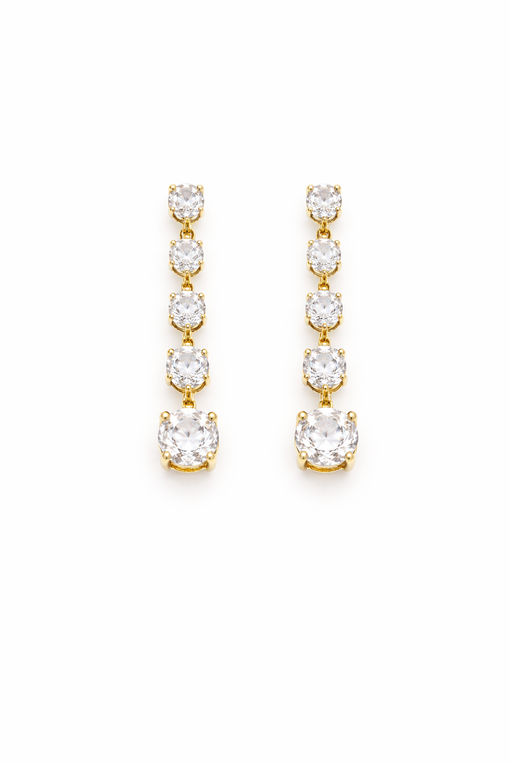 Cascade Diamond Drop Earrings