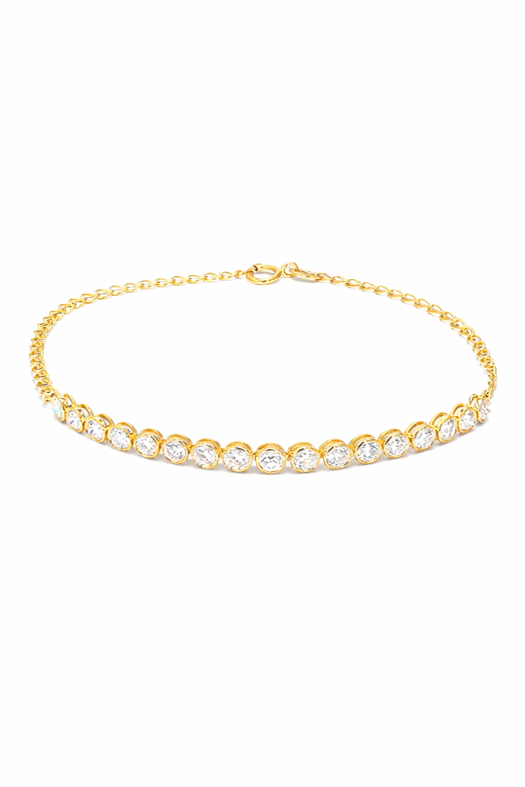Bezel Diamond Tennis Bracelet