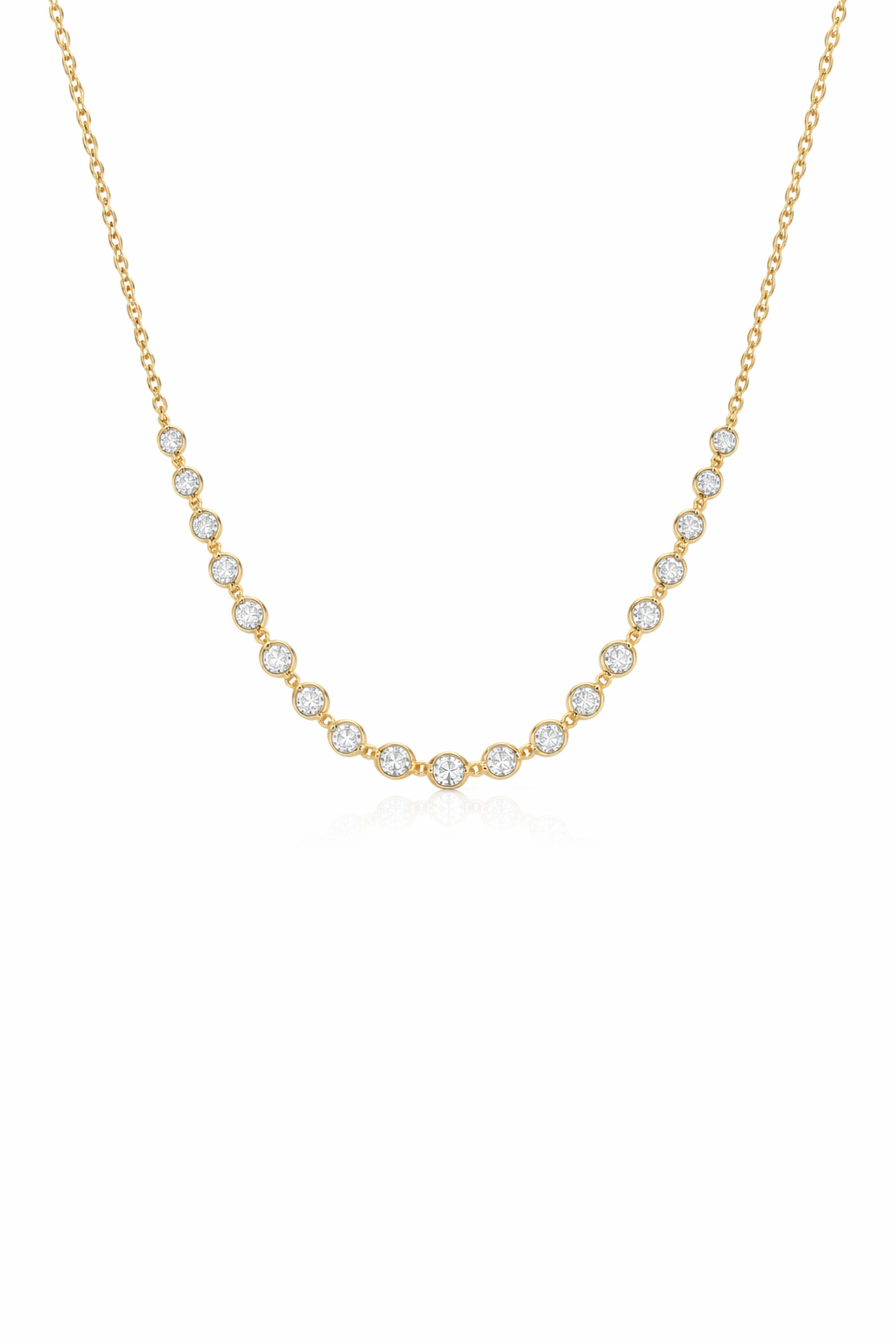 Lumière Bezel Diamond Necklace