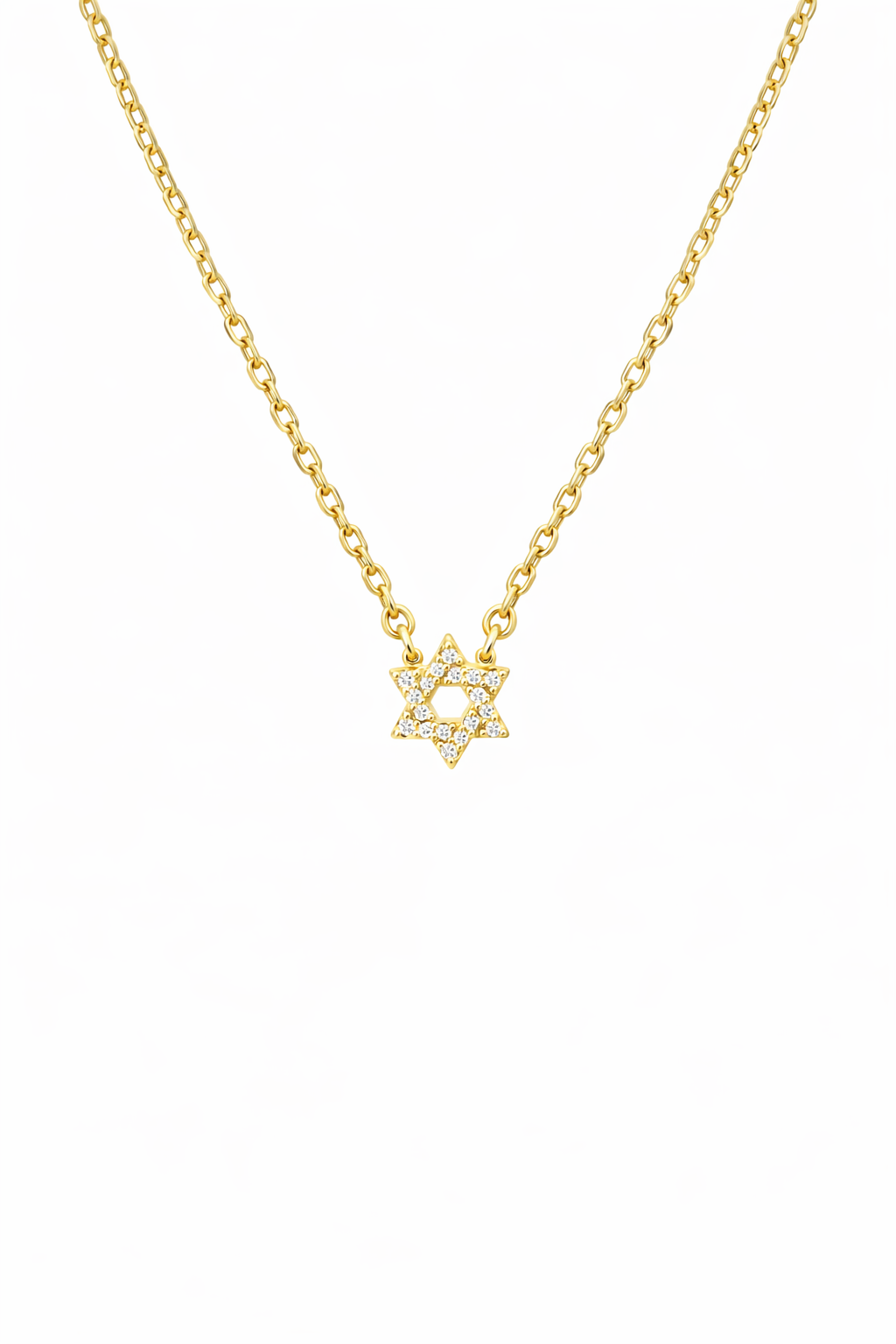 Star of David Diamond Necklace