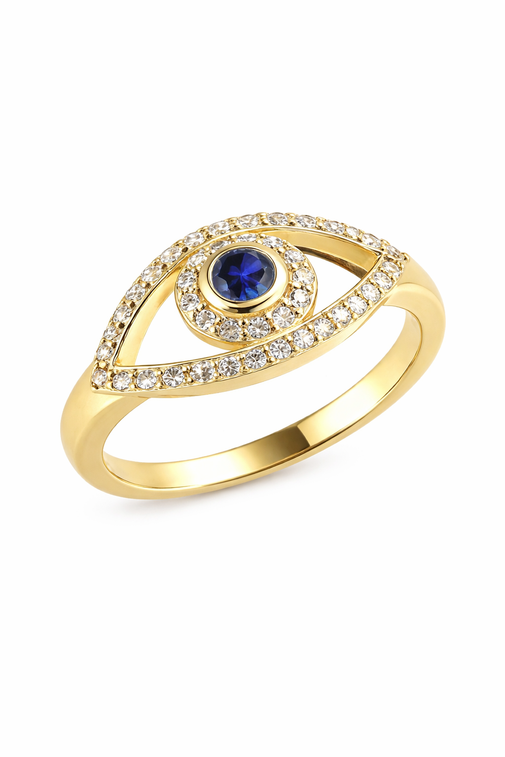 Evil Eye Sapphire Ring